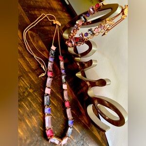 Bomb Party Bubblegum berry necklace and bracelet